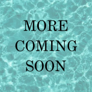 Text 'More Coming Soon' over a blue water background.